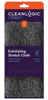Masažinė plaušinė Cleanlogic Detoxify Exfoliating, 45 cm x 22 cm, juoda sp.