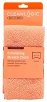 Masažinė plaušinė Cleanlogic Bath & Body Sensitive Exfoliating Stretch, 45 cm x 22 cm, (spalva/dizainas parenkami atsitiktine tvarka)