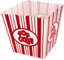 Serviravimo dubuo Zyle Pop Corn ZYPOPBOX2, 700 ml, 9.8 cm x 9.8 cm x 9 cm, balta sp./raudona sp., polipropilenas (pp)