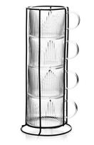 Puodelių rinkiniai Mondex Peter, skaidri sp., 0.35 l