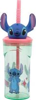 Puodelis su šiaudeliu Disney Stitch, mėlyna sp./rožinė sp., 0.36 l