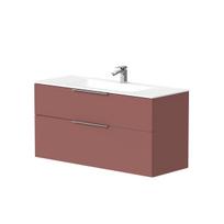 Vonios spintelė Kame Big 120cm 2 stalčiai, be kriauklės, Antikinė raudona BU/12-3DR/40-BIG