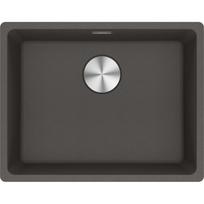 Po stalviršiu montuojama granitinė plautuvė Franke Maris, MRG 110-52, Slate Grey, rankinis ventilis