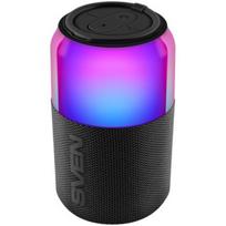 portable speaker SVEN PS-130, red, power output 10W (RMS), TWS, Bluetooth, USB, lithium battery