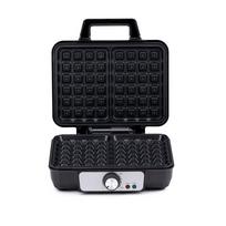ALPINA 1000W Electric Waffle Maker, Black