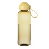 Geltonos spalvos iš perdirbto plastiko butelis Kelioninis buteliukas 600 ml Ture – Sagaform