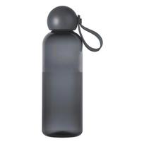 Tamsiai pilkos spalvos iš perdirbto plastiko butelis Kelioninis buteliukas 600 ml Ture – Sagaform
