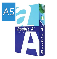 Biuro popierius DOUBLE A, A5, 80g/m2, 500 lapai, B++ klasė