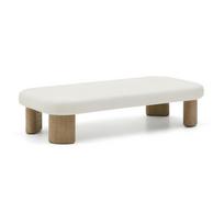 Sodo kavos staliukas su betoniniu stalviršiu 70x140 cm Labra – Kave Home
