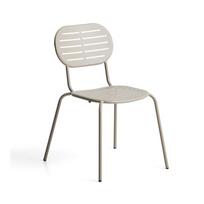 Taupe spalvos metalinė sodo kėdė Brai – Kave Home