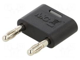 Laboratory connector: 4mm banana | 30VAC | 60VDC | 32A | black
