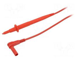 Test lead | 20A | probe tip,angular banana plug 4mm | Len: 1.5m | red