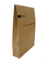 Popierinis vokas siuntoms 350x450x80+100mm, 120g/m2, rudos