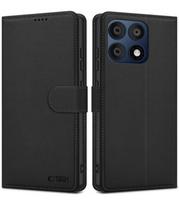Juodas atverčiamas dėklas Motorola Edge 70 Pro 5G telefonui "Tech-Protect Wallet"