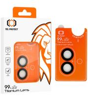 Juodas kameros apsauga Apple iPhone 17 telefonui "Tel Protect Titanium Lens 99% AR"