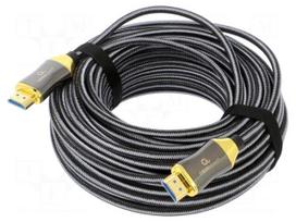 Cable | HDMI plug,both sides | PA | 20m | black | Core: Cu