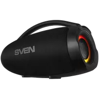 Portable speaker SVEN PS-375, black, power output 30+2x15W (RMS), TWS, Bluetooth, USB, lithium battery