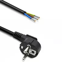 Power cable SCHUKO CEE angled plug Cu stripped
