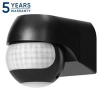 Apsaugos sistemos // Judesio jutikliai // Czujnik ruchu 180° IP44, 800W, max 15m, mini, czarny