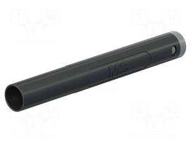 Laboratory connector: 4mm banana | plug | 32A | 1kV | black | insulated