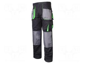Dungarees | Size: XL | black-green | 270g/m2