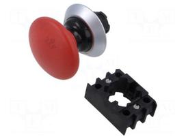 Switch: emergency stop | 22mm | Stabl.pos: 2 | red | none | IP67,IP69K