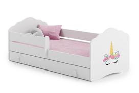 Vaikiška lova FALA 160x80 su stalčiumi Unicorn horn
