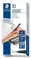 Staedtler 318-3, mėlynas, apvalus antgalis, juodas, mėlynas, polipropilenas (PP), plonas, 0,6 mm