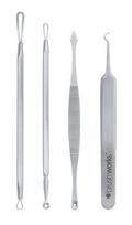 Rinkinys BrushWorks Blackhead & Blemish Remover Tool 4 vnt