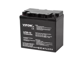 Švino akumuliatorius VIPOW 12V 55Ah