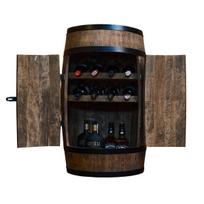 Statinės formos užrakinama spintelė gėrimams Creative Cooper“, 3_DHW, 80x50 cm, wenge spalva