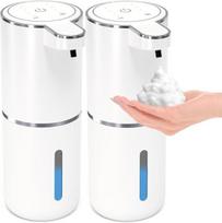 Automatiniai putojančio muilo dozatoriai, 2 vnt., beliečiai, 12,8 oz, balti