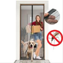 Magnetinis Tinklelis Nuo Uodų Durims Premium Mesh 90X210 Cm Juodas, 90x210 cm