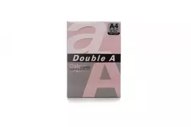 Spalvotas popierius Double A, 80g, A4, 500 lapų, Rožinė