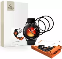 HIBRIDINIS STIKLAS Tech-Protect EASY SET FLEX+ 3-PACK XIAOMI WATCH 5 Juodas