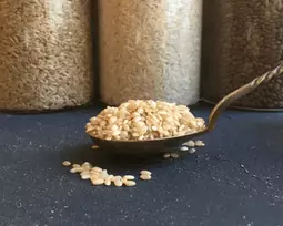 Ekologiški rudi apvalūs ryžiai - 1kg
