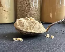 Ekologiški žirnių baltymų milteliai (izoliatas, 80% baltymų) - 200 g