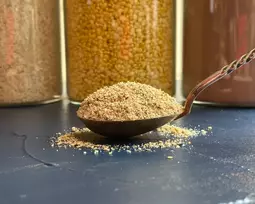 Ekologiškas Gomasio - skrudinti sezamai su jūros druska - 400g