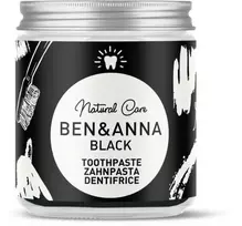 Natūrali balinanti dantų pasta be fluoro su aktyvuota anglimi, mėtų aliejumi, alaviju ir šaltalankiu, Juodas, 100 ml