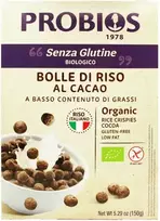 Ekologiški ryžių traškučiai su kakava be glitimo, 150 g, PROBIOS