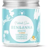 Natūrali balinanti dantų pasta su mėtų aliejumi ir šalavijų ekstraktu, Baltas Fluoride, 100 ml