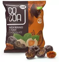 Ekologiški dumplainiai juodajame šokolade RAW, 70 g