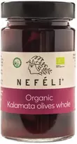 Ekologiškos alyvuogės KALAMATA be kauliukų, 295 g (160 g)