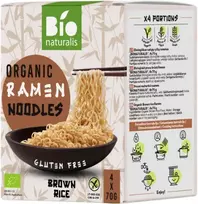Ekologiški rudųjų ryžių makaronai Ramen, be glitimo, 70gx4vnt