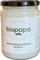 Ekologiškas nerafinuotas šalto spaudimo kokosų aliejus, 500 ml