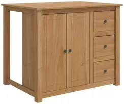 Virtuvės vežimėlis PANAMA 2 pcs Medaus vaškas 112 x 77 x 90 cm