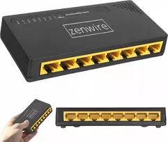 Šakotuvas 8 prievadų gigabito eterneto 1000MBps skirstytuvo LAN komutatorius Zenwire SG1008