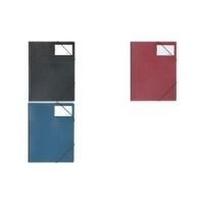 DURABLE Eckspanner Premium, DIN A4, Hartfolie, dunkelblau extrem stabil und langlebig, mit Gummi-Eckspannern - 1 Stück (2320-07)