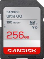 SanDisk Ultra GO SDXC Speicherkarte 256GB UHS-I bis 190MB/s Lesen U3 V10