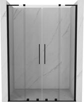 Mexen Velar L Duo stumdomos dušo durys 140 cm, skaidrios, juodos - 871-140-003-02-70